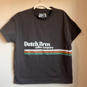 Dutch Bros Coffee Company T-Shirt - Black with Stripes